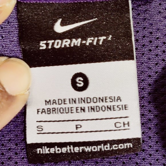 Nike ECU Storm Fit Rain Jacket Unisex Size Small Full Front Zip Vented Back - Picture 11 of 15